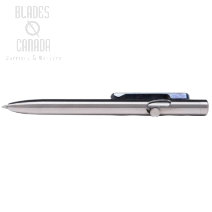 Tactile Turn Slim Bolt Action Pen Mini - Titanium w/ Timascus Clip (image for) Tactile Turn Slim Bolt Action Pen Mini - Titanium w/ Timascus Clip